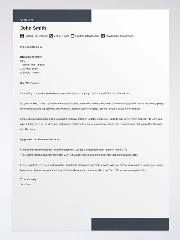 35099 cover letter basics