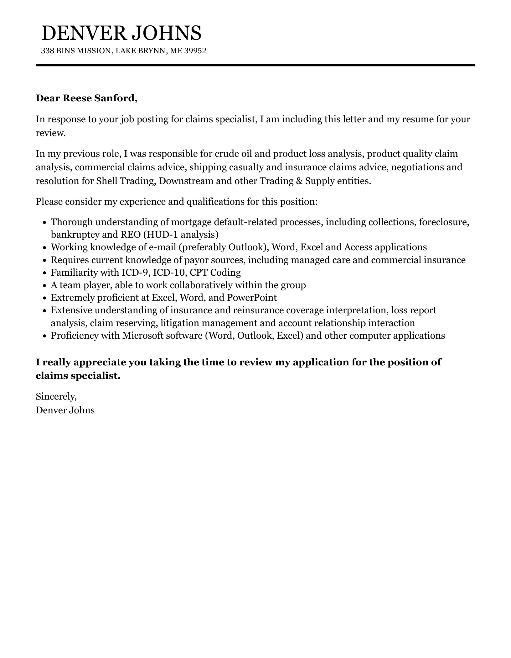 35100 claims specialist cover letter image2