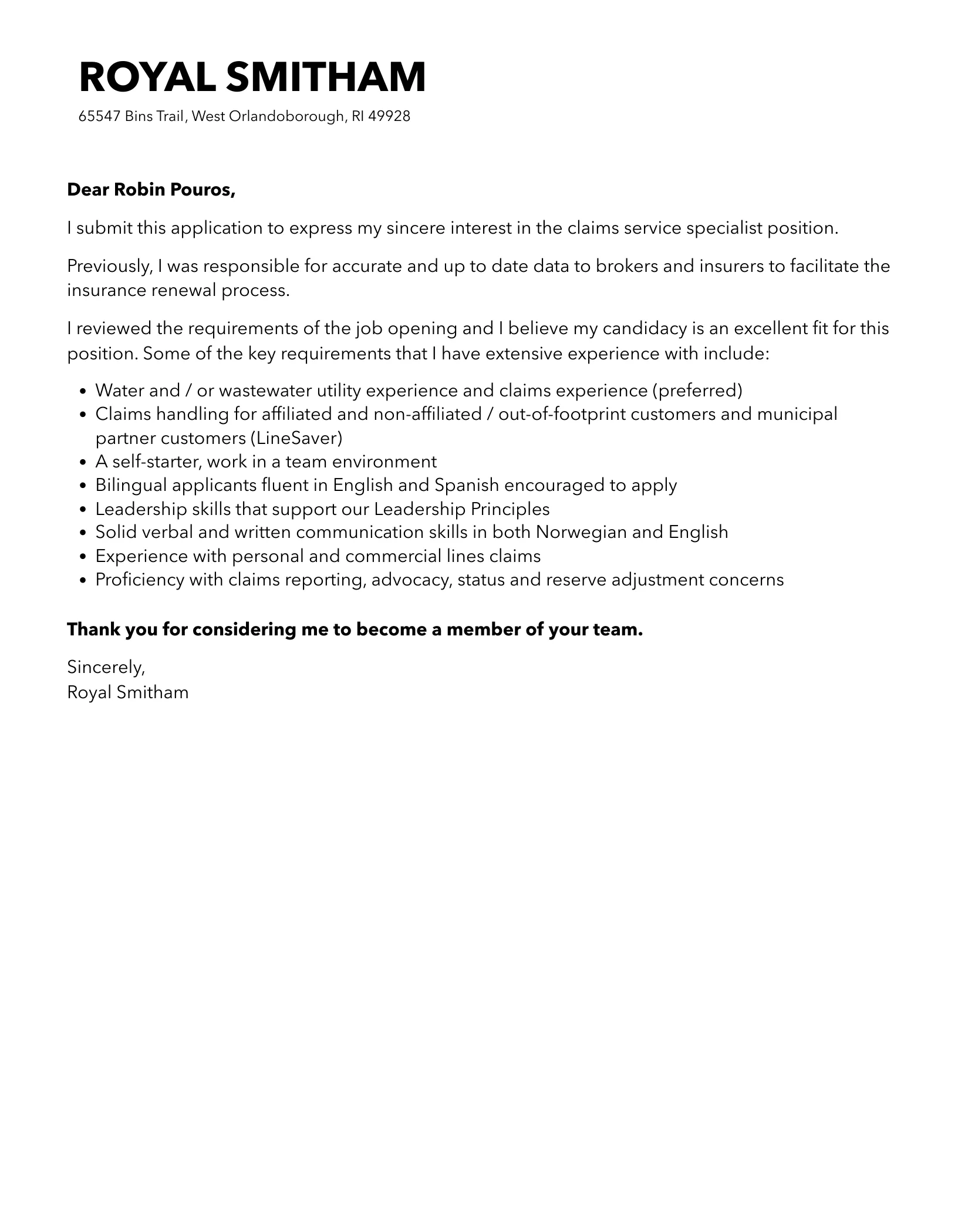 35100 claims specialist cover letter image6