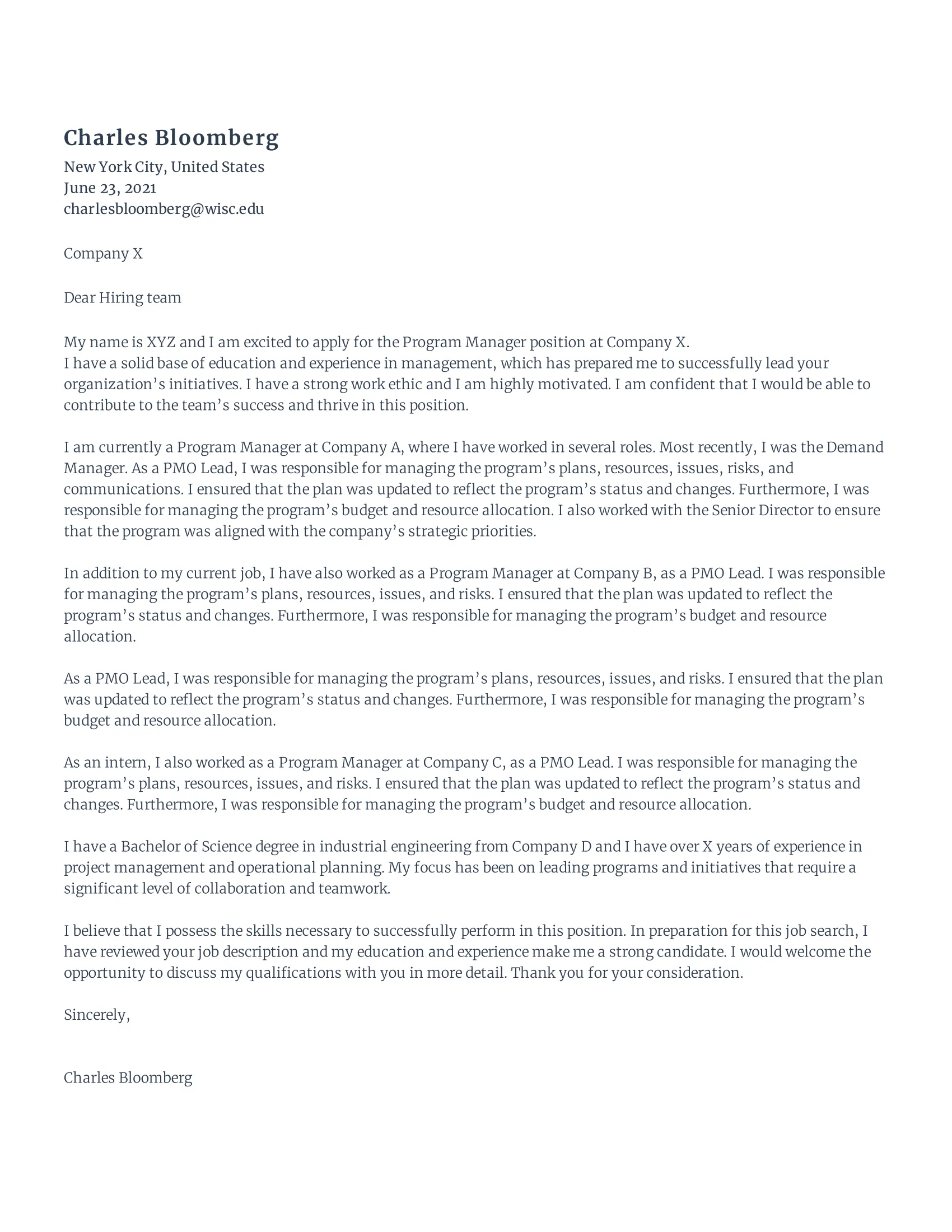 35103 cover letter formatting