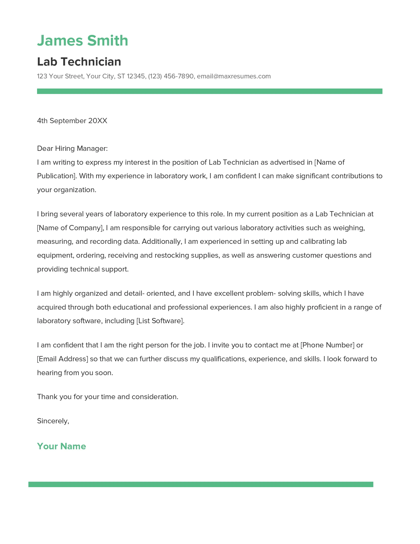 35105 cover letter elements