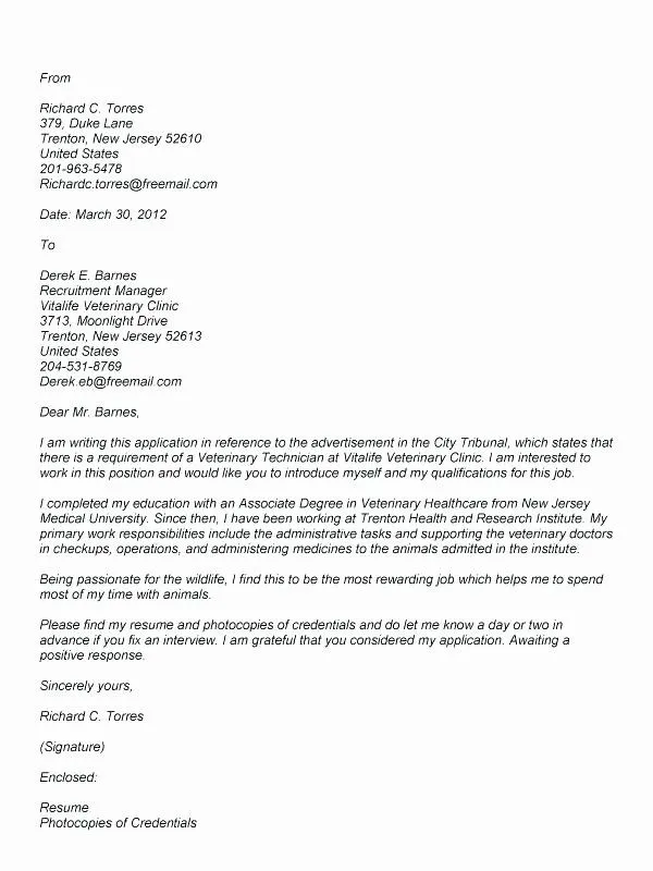 35105 lab tech cover letter