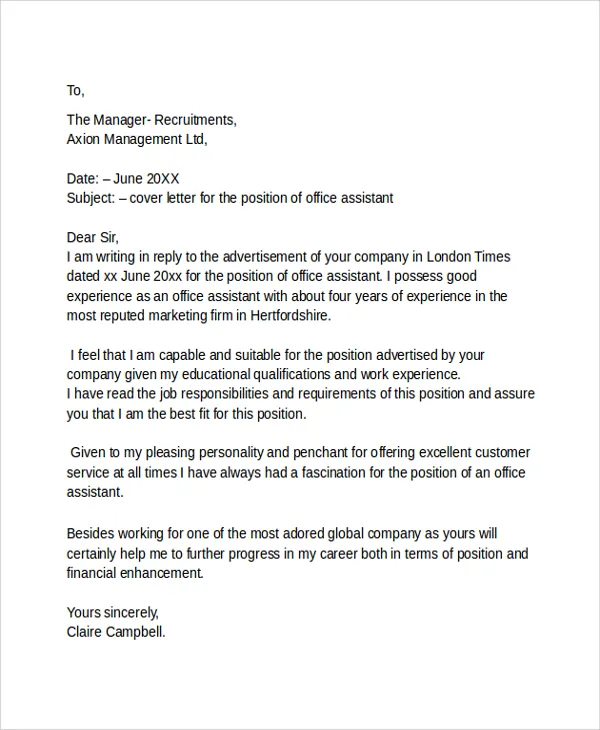 35107 it cover letter formatting
