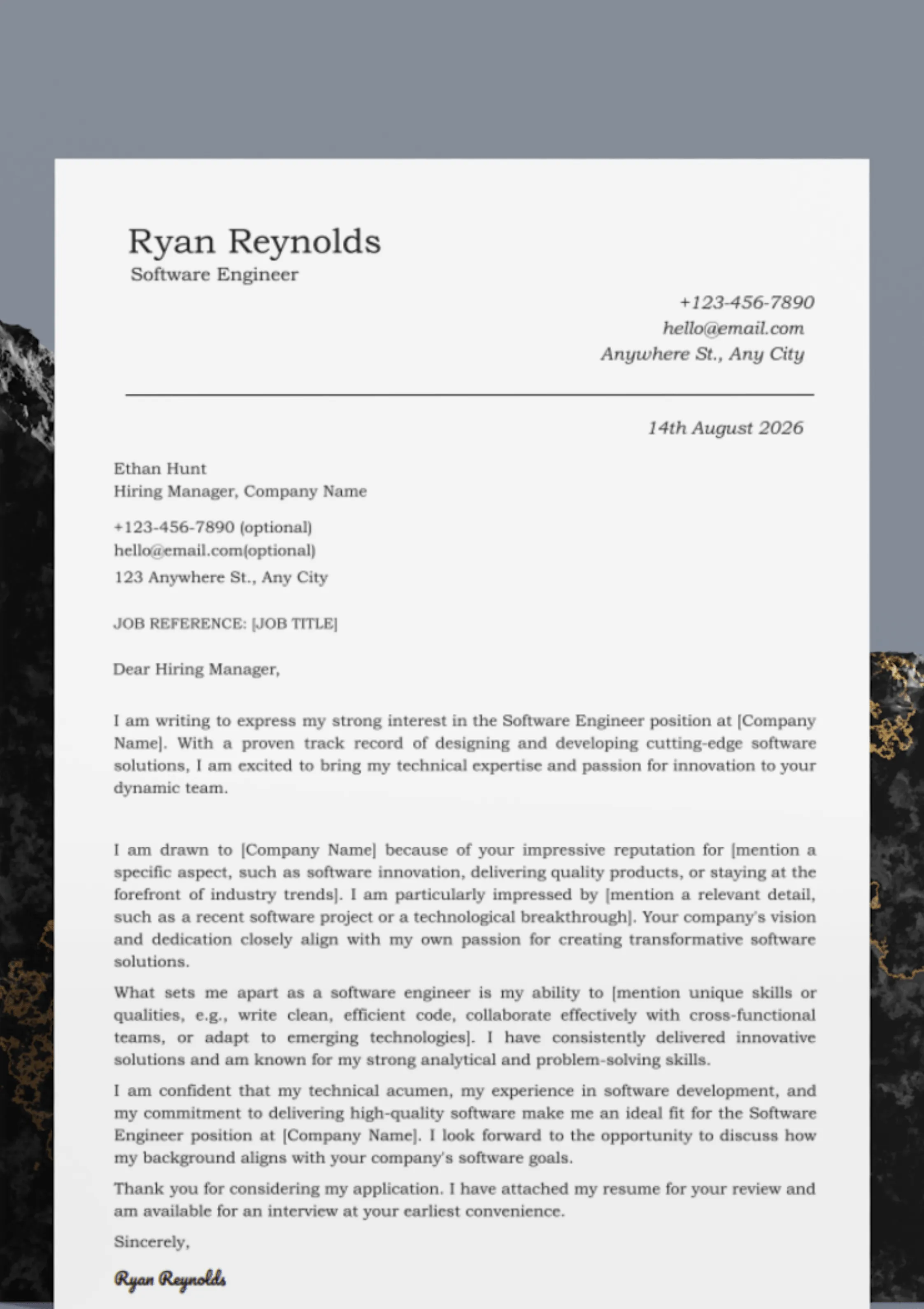 35119 cover letter software engineer tailoring