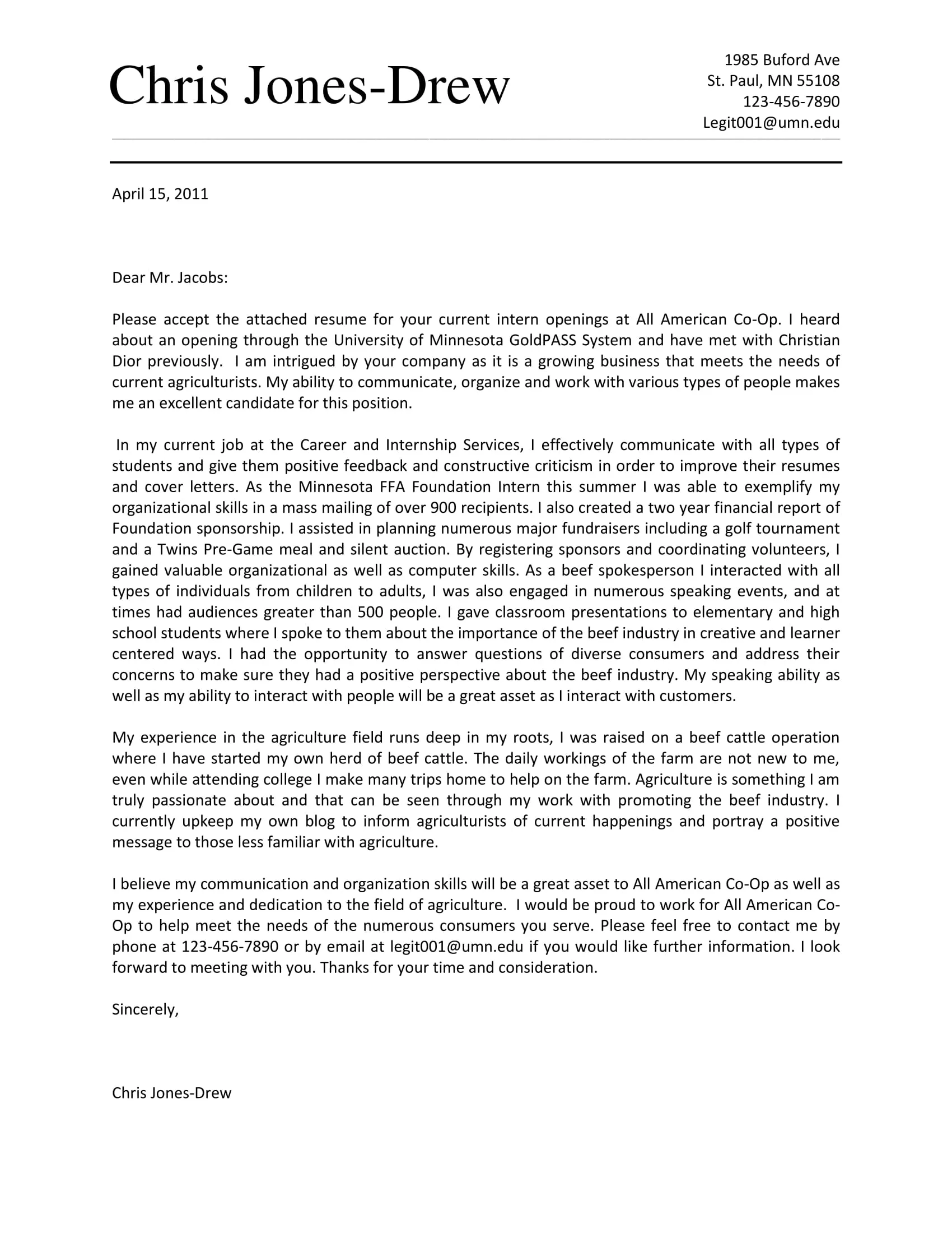 35121 proofreading cover letter