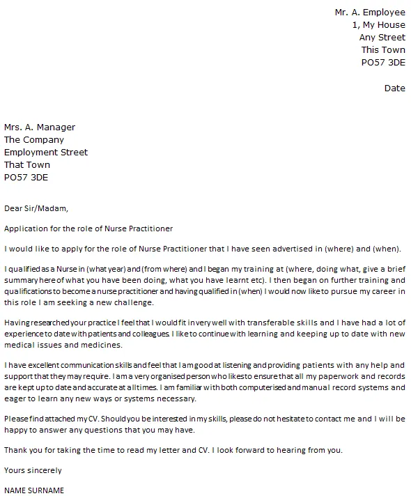 35122 nurse practitioner resume example