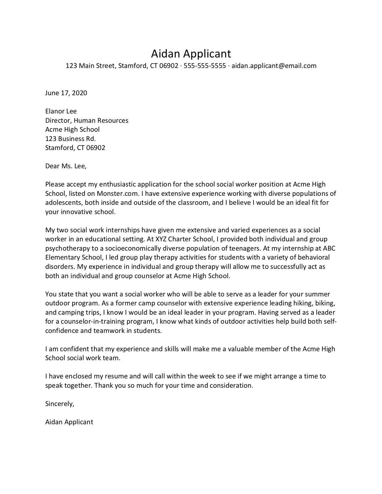 35125 tailoring cover letter job