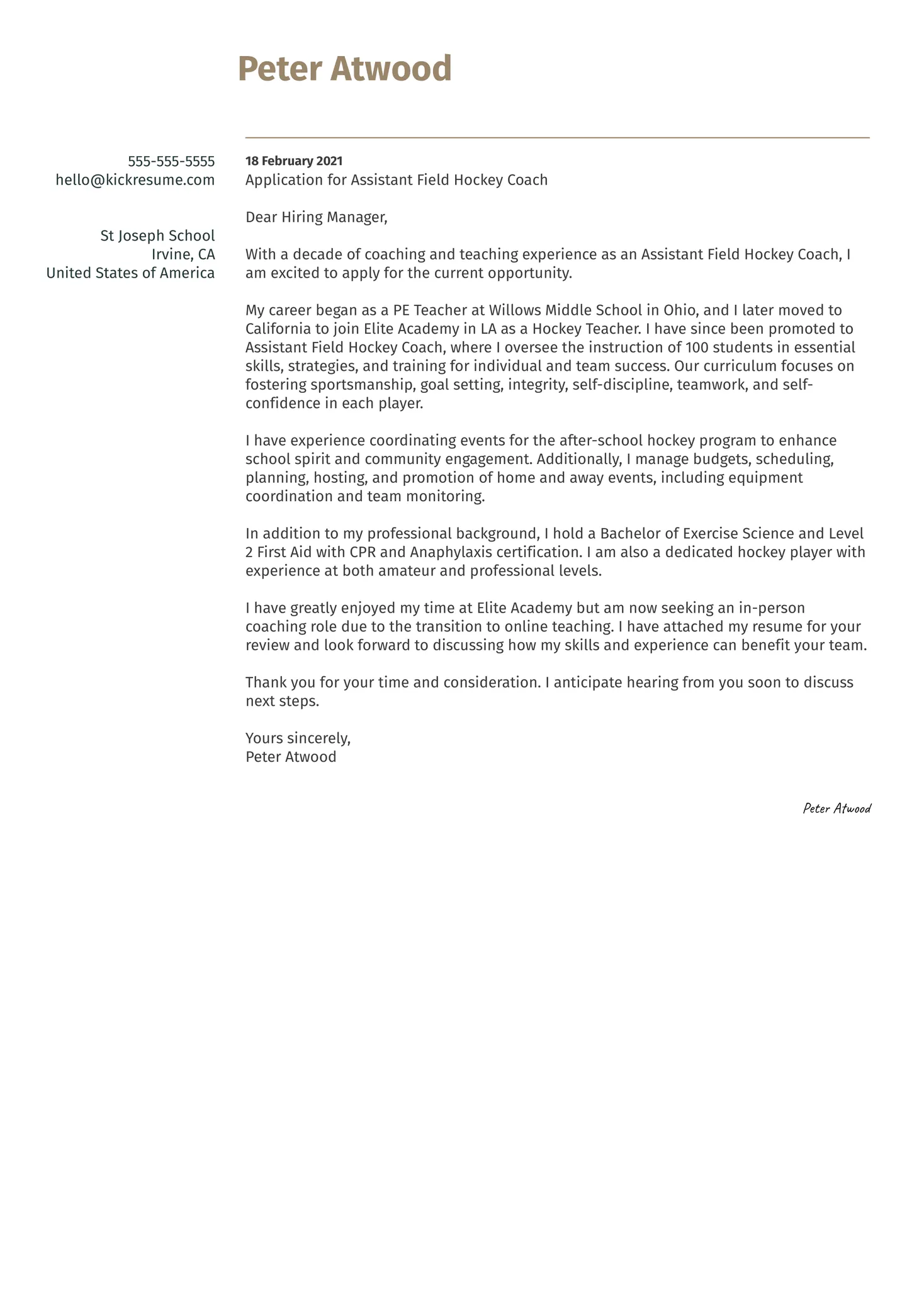 35128 coach writing cover letter