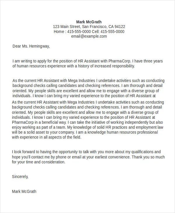 35139 tailored cover letter