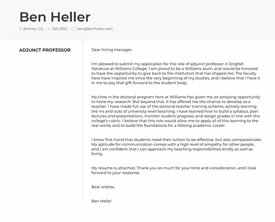 35146 adjunct professor tips